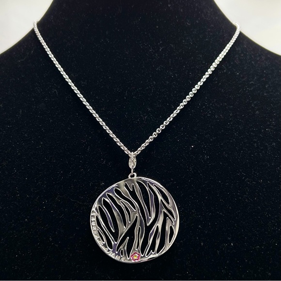 Lauren Adams Jewelry - Lauren Adams, Bradford Jewelers, Ct, Long Silver Plate Pendant Necklace, NIB